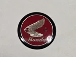 Nos 1960'S Honda S65 Plastic Red Left Fuel Tank Emblem. Fixed Price $99.99.
