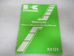 PM210 1981 Kawasaki Motorcycle KX125 Owner's & Service Manual P/n 99920-1164-01. Fixed Price $10.35.