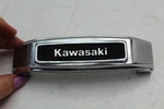 1981 Kawasaki KZ305A (#496) Front Fork Cover Emblem Trim. Fixed Price $26.95.