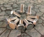 Pack Of 10 New M6 1.0 6MM Chrome Hexagon Head Bolts Screws Honda Kawasaki Yamaha. Fixed Price $14.95.