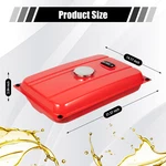 4-GALLON Universal Generator Gas Fuel Tank W/ Chrome Cap Gauge Petcock Valve Red. Fixed Price $36.13.