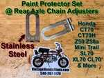 Paint Protector Set - Chain Tensioner Rear Axle Slide Honda Z50 CT70 SL70 CL70. Fixed Price $25.00.
