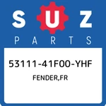 53111-41F00-YHF Suzuki Fender,fr 5311141F00YHF, New Genuine Oem Part. Fixed Price $427.81.