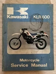 Kawasaki 99924-1050-01 1984 KLR600 Service Manual. Fixed Price $29.00.