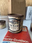 Vtg Harley-davidson Panhead Flathead Paint Can Black 1/2 Pint Full 99703-55. Fixed Price $155.99.