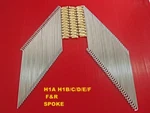Fit Kawasaki H1A B/c/d/e/f(f-drum&r-drum)spoke 80PCS.NIPPLE Gold Japan Mi. Fixed Price $73.14.