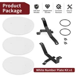 3 White Number Plates & Brackets Left + Right Kit For Honda Z50R 1979 - 1987. Fixed Price $86.99.