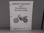 Suzuki Factory Assembly & Pre-delivery Service Guide 1985 DR250F 99505-01255-03E. Fixed Price $19.99.