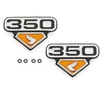 Side Cover Emblems - Left & Right Honda CB350G CB350K CL350K5 1973. Fixed Price $65.95.