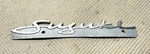 Vintage Suzuki T350 Rebel Side Cover Badge Emblem Oem 1969 # 68131-11001. Fixed Price $19.00.