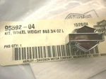 Lot Of 3 Genuine Harley 95590-04 Kit, Wheel Weight Bar & Shield 1/2OZ. Fixed Price $13.50.