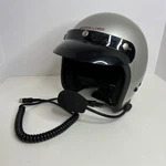 Vtg Arthur Fulmer "falcon" Dot Motorcycle Helmet Sz 7 1/4 Visor & Microphone. Fixed Price $51.95.