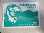 Honda XR50 2000 Owners Manual 31GEL600. Fixed Price $19.66.