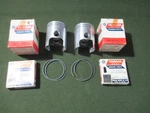 Yamaha HT1BM Pistons & Rings Set 0.25 Nos Oem 276-11635-00 164-11601-11. Fixed Price $109.65.