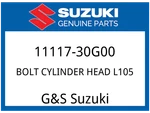 Suzuki Oem Part 11117-30G00 Bolt, Cylinder Head (L:105). Fixed Price $10.12.