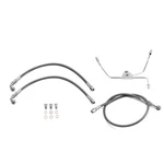 45" Upper&lower Front Brake Line Kit For Harley 16"-18" Handlebar Without Abs. Fixed Price $64.79.