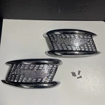 82-4127 82-4128 Triumph Gas Tank Badge Set 1957 1965 500 650 T120R T100. Fixed Price $111.00.