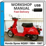 Honda NQ50 Spree 1984 1985 1986 1987 Service Repair Shop Manual Usb. Fixed Price $23.99.