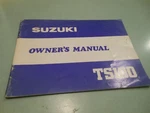 Suzuki Oem 1981 TS100 Owner's Manual + Wiring Diagram # 99011-48562-03A. Fixed Price $54.95.