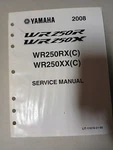 Yamaha Oem Service Manual 2008 WR250RX(C) WR250XX(C) LIT-11616-21-66. Fixed Price $29.99.