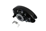 Black Rear 1 Piston Banana Caliper With Bullseye For Harley-davidson. Fixed Price $292.99.