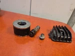 1981 Honda CM400E Oil Filter Case Cover 15411-413-000 Plug. Fixed Price $28.96.