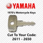 1970'S Yamaha Motorcycle Replacement Key Cut Your Code 2611 - 2650. Fixed Price $9.95.