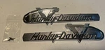 Harley Panhead Servicar K-model 55 & 56 Gas Tank Emblems With Correct Screws. Fixed Price $99.95.