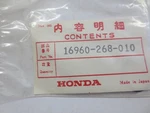 New Genuine Oem Honda Petcock Ring 16960-268-010. Fixed Price $19.99.