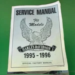 Vintage Harley Davidson 1995-1996 Flt Models Factory Service Manual 99483-96A. Fixed Price $95.00.