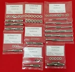 Yamaha 1974-1976 DT250 DT360 DT400 Polished Stainless Engine Bolt Screw Kit Set. Fixed Price $35.75.