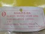 Vintage Sha-ke-da Yamaha Kawasaki Signal Lamp Lens Amber SLL-2 (5D1-2)(O7B-1). Fixed Price $9.99.