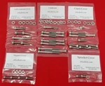 Suzuki 1971-1975 TM125 TS125 Polished Stainless Steel Engine Bolt Screw Kit Set. Fixed Price $36.95.