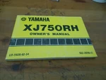 Yamaha Factory Owners Manual 1981 XJ750RH LIT-11626-02-34. Fixed Price $14.59.