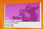 Factory 1977 Fl/flh/fx/fxe 1200 Harley Davidson Riders Hand Book 99460-77. Fixed Price $45.00.