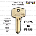 Classic Car Key Vintage Vehicle - Wilmot Breeden, Union Series FS876 FS955 Jag. Fixed Price $5.37.