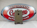 Cushman Eagle, Silver Super Front Fork Cover 1960-65. Fixed Price $125.00.