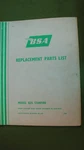 1969 Bsa B25 Starfire Replacement Parts List Book 090112. Fixed Price $10.00.