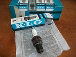 Box Of 12 Nos Klg FE70 Spark Plugs. Fixed Price $100.00.