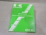 1987 Kawasaki KDX80 Owners Manual & Service 99920-1373-01. Fixed Price $29.95.