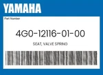 Yamaha Genuine Seat, Valve Spring 4G0-12116-01-00. Fixed Price $14.61.