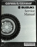 Suzuki GSF650/S/GSX650F Service Manual 99500-36172-03E Printed Usa. Fixed Price $69.99.