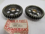 Kawasaki Nos New 13129-051 Output Shaft Low Gear 32T F6 F7 KD175 KE175. Fixed Price $14.10.