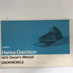 Harley-davidson Snowmobile Owners Manual 1975 -99474-74. Fixed Price $65.00.