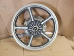 1986 Honda Front Wheel / Rim With Brake Rotor. Fixed Price $85.00.