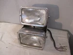 Old School Chopper Stacked Retangle Headlights Harley Honda Vintage. Fixed Price $250.00.
