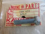 Kawasaki Nos Hex Head Bolt 116B0832 A1 A7SS Rear Fender OM11. Fixed Price $9.00.