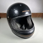 Vintage Arthur Fulmer Black Falcon Large Mororcycle Dot Helmet. Fixed Price $44.10.