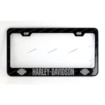 Harley Davidson Custom Made Black Metal License Plate Frame +screw Caps. Fixed Price $25.99.