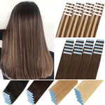 Clearance Indian Tape 100%REAL Remy Human Hair Extensions Skin Weft Full Head. Fixed Price $22.70.